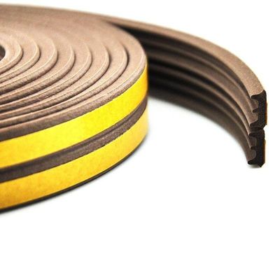 문 및 창문 자착성 EPDM 스폰지 고무 밀폐 스트립 색상 3-25mm 높이의 덩어리 및 3-50mm 너비