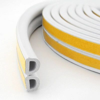 문 및 창문 자착성 EPDM 스폰지 고무 밀폐 스트립 색상 3-25mm 높이의 덩어리 및 3-50mm 너비
