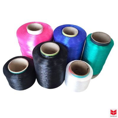 염색된 Pp 단사지 다사지 2mm 3ply DTY BCF 직물