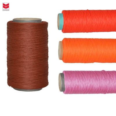 염색된 Pp 단사지 다사지 2mm 3ply DTY BCF 직물