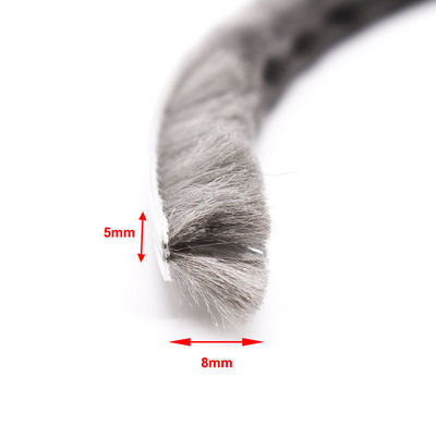 PP 핀 알루미늄 창문 및 문 날씨 스트립 브러쉬 밀봉 아파트 쌓음 높이 3-25mm / 너비 3-50mm