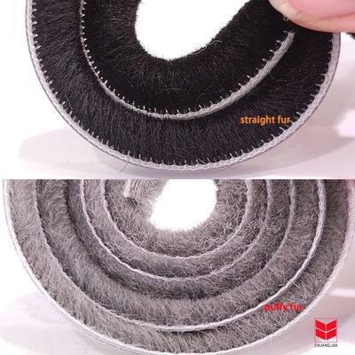 3-25mm 스파일 높이 기상 방지 스트립 실리콘 기상 스트립 알루미늄 문 창구 구획을위한 붓
