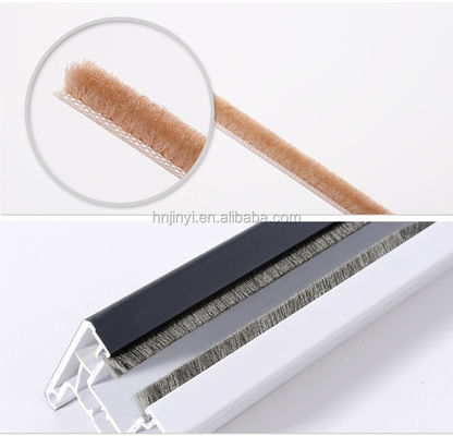 알루미늄 프로파일 입구 문 톱니 PVC 핀 100% PP 재질 검은색 / 회색 / 갈색 / 흰색 / 다른 색상