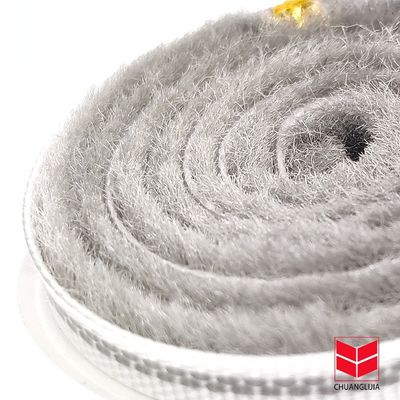 3-50mm 너비 슬라이딩 도어 슬롯 울 알루미늄 합금 스트립 브러시 날씨 스트립