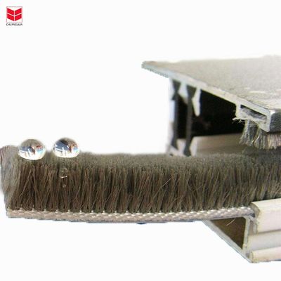 3-50mm 너비 슬라이딩 도어 슬롯 울 알루미늄 합금 스트립 브러시 날씨 스트립