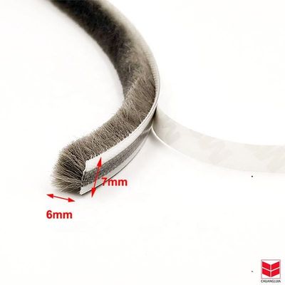 양털 스파일 날씨 스트립 알루미늄 문과 창문 스파일 높이 3-25mm / 너비 3-50mm 100%PP