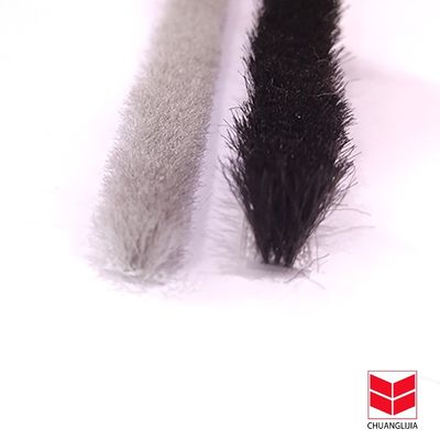 3-25mm 스파일 높이 플라스틱 핀 톱니 양털 스파일 현대 디자인 밀폐 핀 날씨 스트립